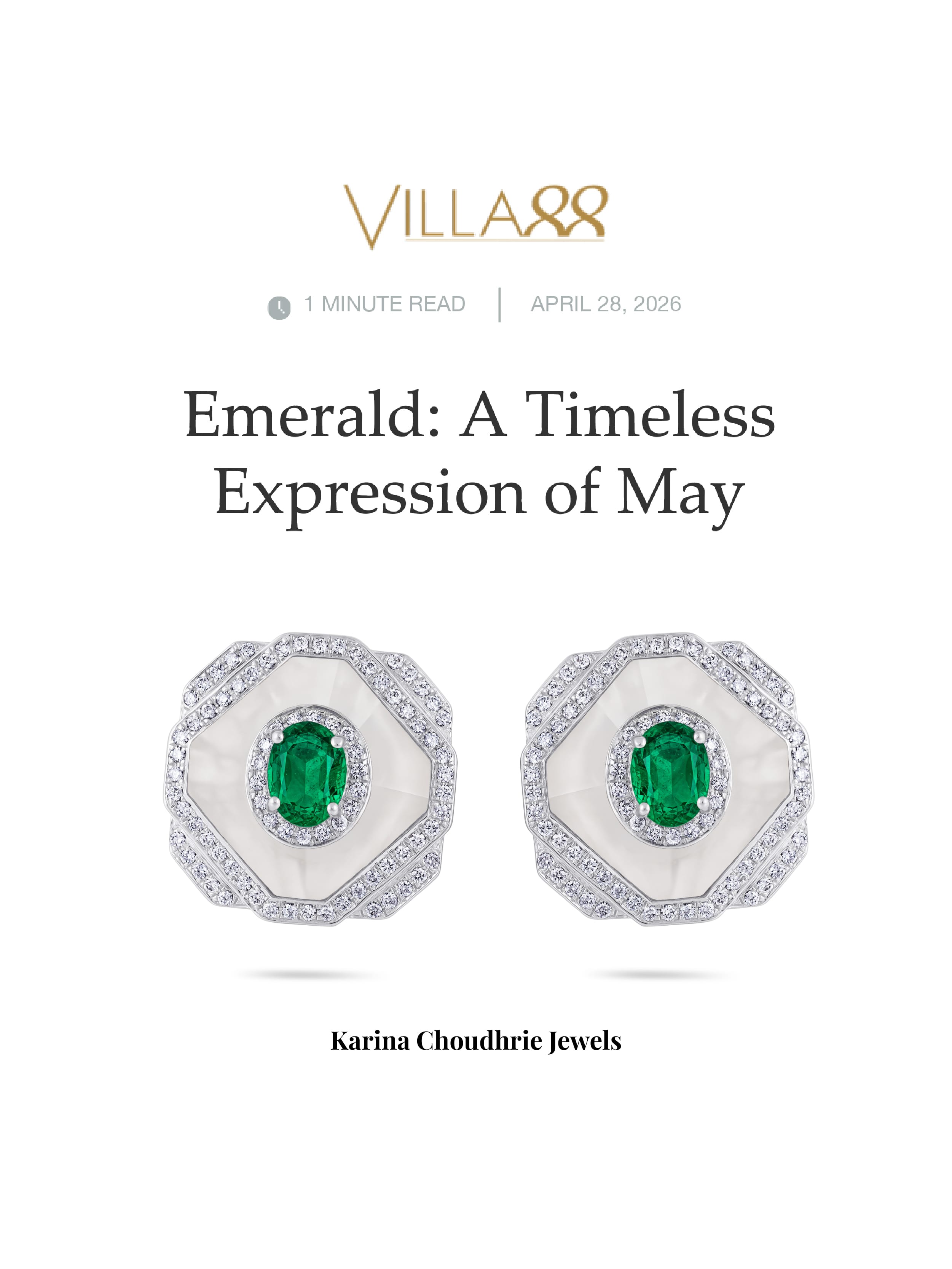 Villa 88 Emerald: A Timeless Expression of May feature