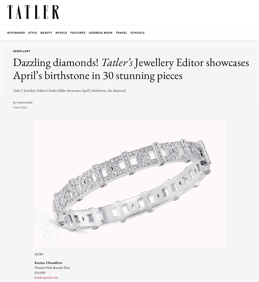 Tatler Feature: Dazzling Diamonds