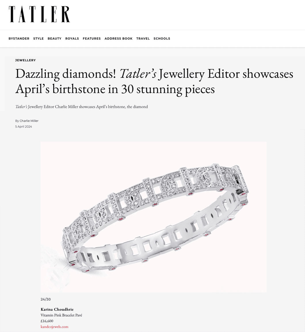 Tatler Feature: Dazzling Diamonds